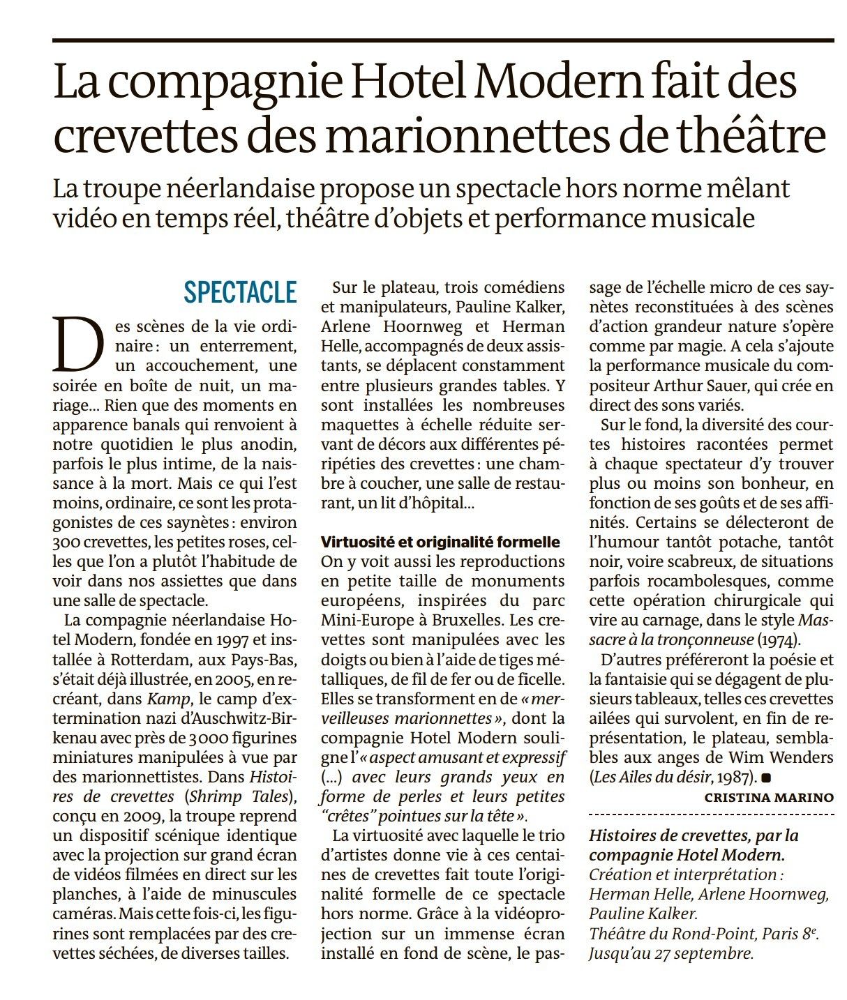 Franse recensies heel positief!