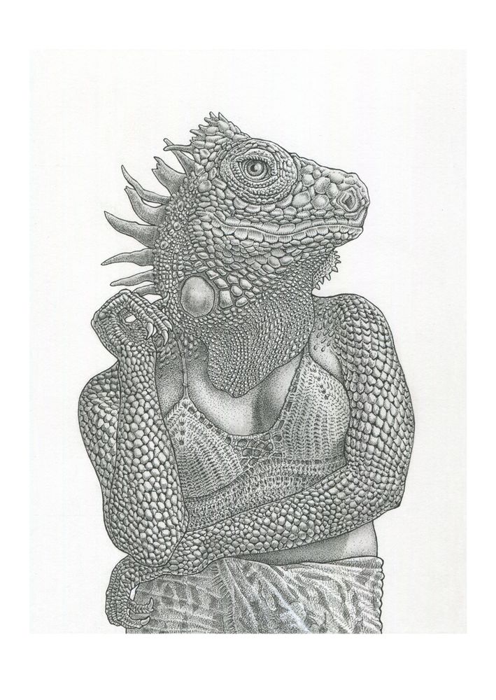 De leguaan (Miss Iguana)